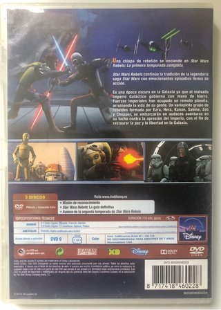 Star Wars Rebels Primera Temporada DVD