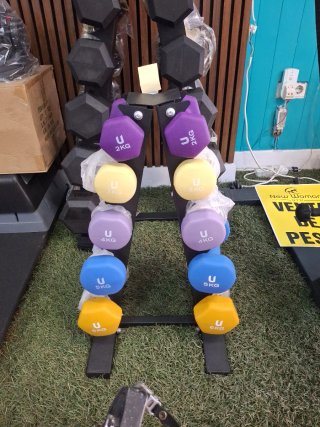 Set di pesi 15kg con valigetta per palestra