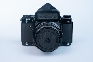 Pentax 6x7 MLU + SMC Takumar 105mm f/2.4 + 50mm