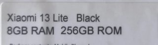 Xiaomi 13 Lite 256GB