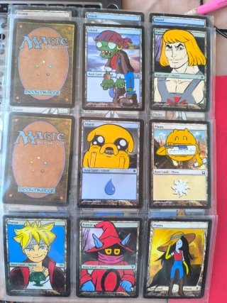 Cartas Magic Alteradas Pintadas a Mano