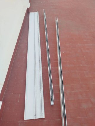 Toldo Beige con Ventanas y entrada Transparentes