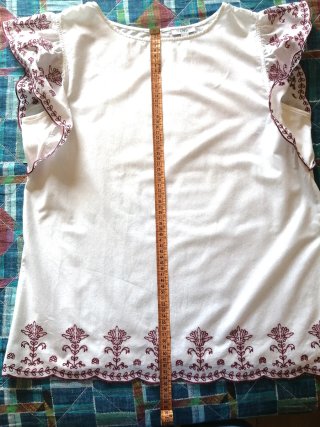 Blusa bianca con ricami taglia S (oversize) OVS