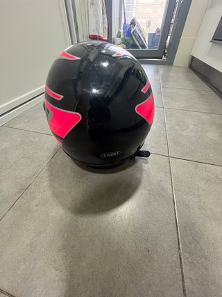 Casco Moto SHOEI Negro/Rosa