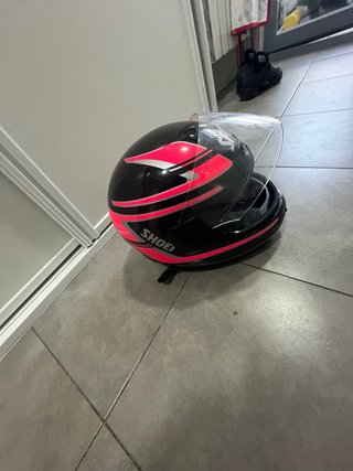Casco Moto SHOEI Negro/Rosa