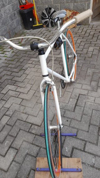 Bicicletta Fixed 28 bianca