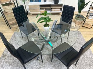 Mesa Redonda 120cm con Sillas Polipiel