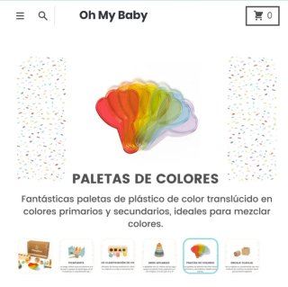Paletas de colores y encaje de clavija Montessori
