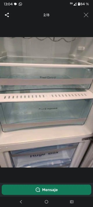 Cajón Verduras Frigorífico Teka y bandejas.