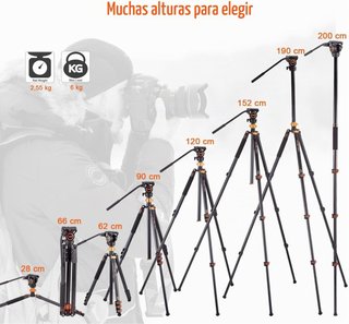 Trípode Refoni A245P con cabeza fluida