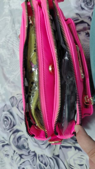 Bolso Nicole Lee Rosa con Parches