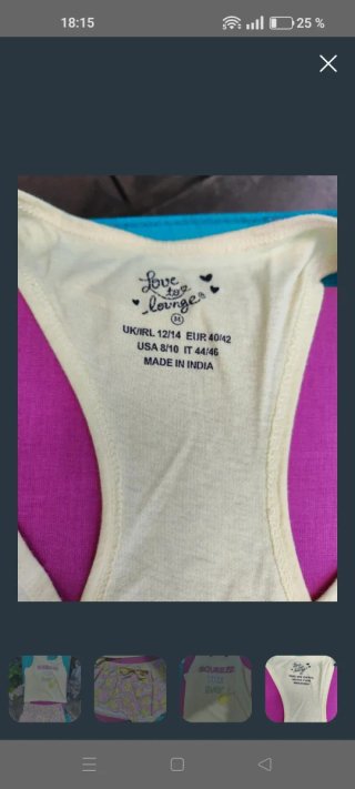 Pijama Verano Limones Talla L