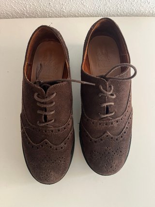 Zapatos Oxford Marrones con Plataforma