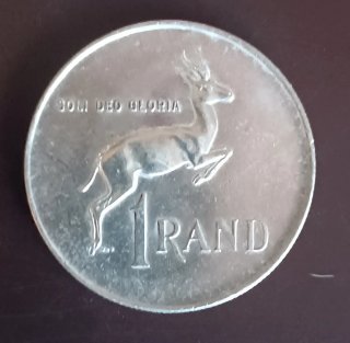 2 Monedas 1 Rand Sudáfrica Plata 1966 1967