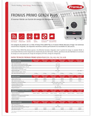 HIBRIDO 3KW MONOFASICO FRONIOS PRIMO GEN24 3.0