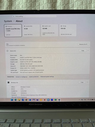 ASUS Zenbook 14 OLED UX3405MA | Intel Ultra 7 | 16 GB