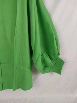Camicia Oversize Verde Laminata