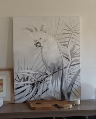 Cuadro loro tropical Maison du Monde