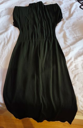 Vestido Zara verde oscuro Talla S