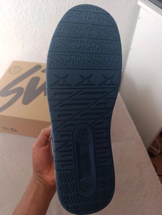 Zapatillas JAXON 43 deportivas altas azules y blan