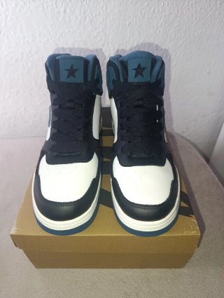 Zapatillas JAXON 43 deportivas altas azules y blan