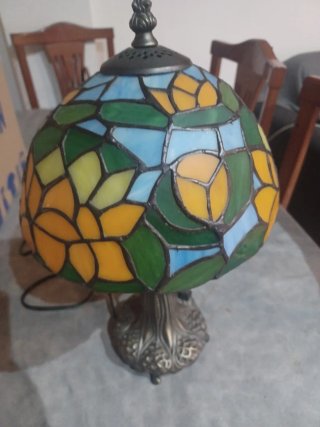 Lampada Tiffany in Cristallo e Metallo