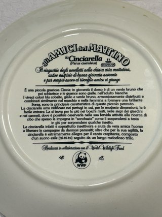 Platos de colección  Tongana pájaros y flores