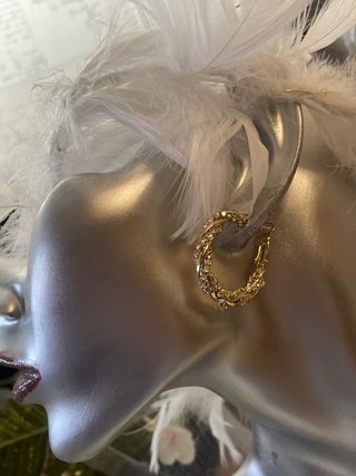 Pendientes Aro Cristales Lujosos Fiestas Novias