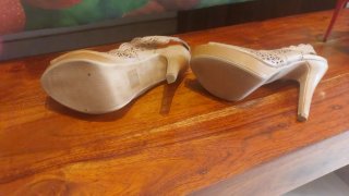Scarpe Donna Beige N37 Usate 2 volte