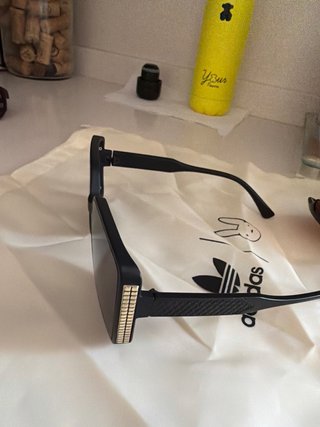 Gafas de sol negras efecto espejo, grandes
