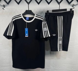 Conjunto Deportivo Adidas Hombre Negro/Blanco