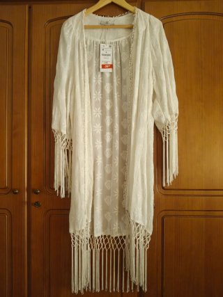 Kimono blanco Zara M