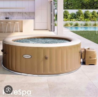 Jacuzzi Hinchable Intex Beige