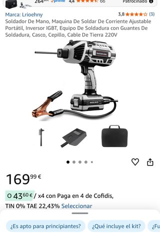 Máquina Soldar Inversora Portátil GOFLAS