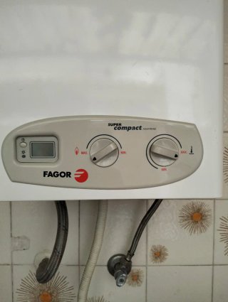 Calentador Gas Butano Fagor Blanco
