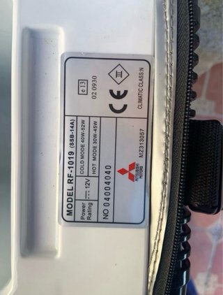Nevera portátil eléctrica para camper.