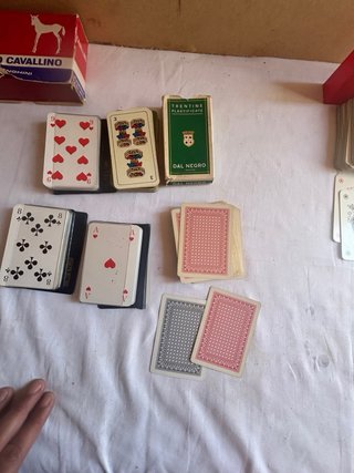 Lotto 7 mazzi di carte da gioco
