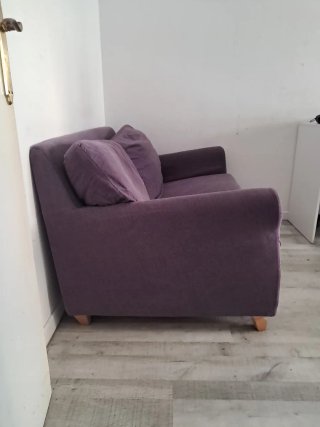 Sofá de 2 plazas morado
