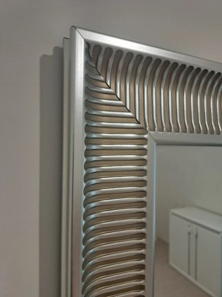 Espejo IKEA SONGE gris plata 91x130 cm
