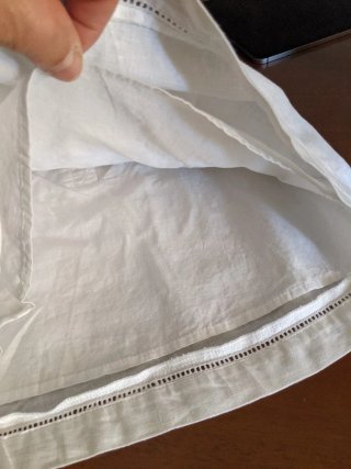 Abito neonata in lino con pois