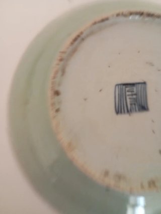 Plato de porcelana antiguo