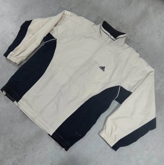 Adidas - Vintage Y2K Colorblock Track Jacket Cream