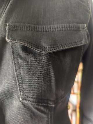 Cazadora vaquera negra Zara Woman M