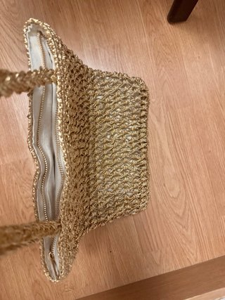 Bolso Sfera Dorado Nuevo con Etiquetas