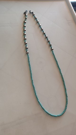 Collar cuelga gafas turquesa estilo étnico