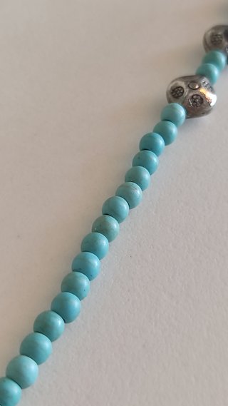 Collar cuelga gafas turquesa estilo étnico