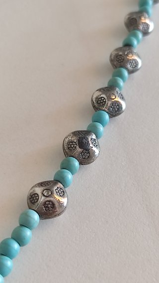 Collar cuelga gafas turquesa estilo étnico