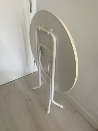 Mesa plegable redonda terraza/jardín 80 cms diámet