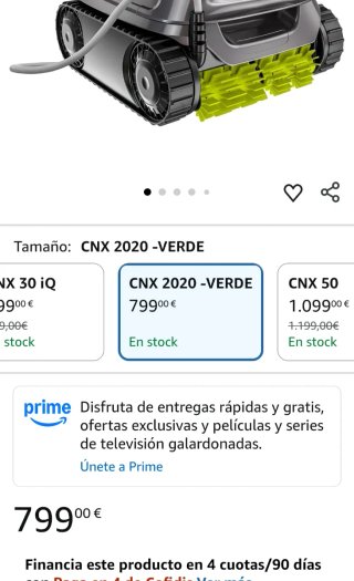 Limpiafondos Zodiac CNX 2020 para piscina