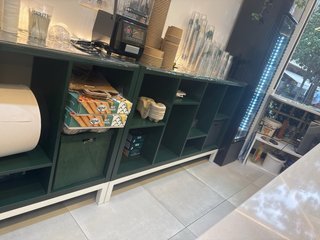 Estantería modular verde ikea